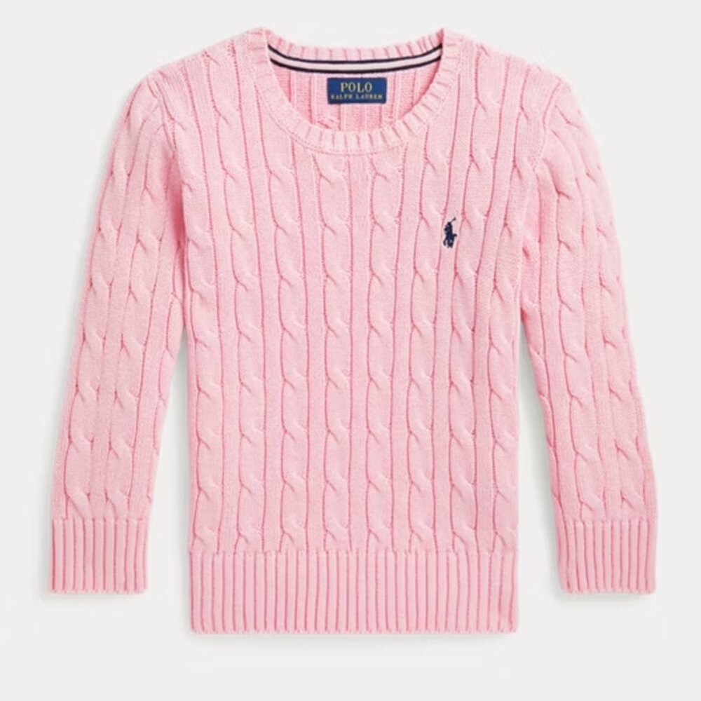 Cable-Knit Cotton Sweater
